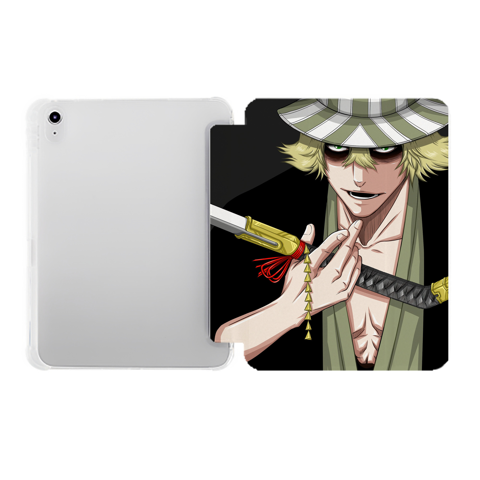 （画像用） ブリーチ BLEACH IPad ケース ペン収納付き 三つ折りスタンド PUレザー×シリコン 対応機種9.5/10.5/10.9インチ
